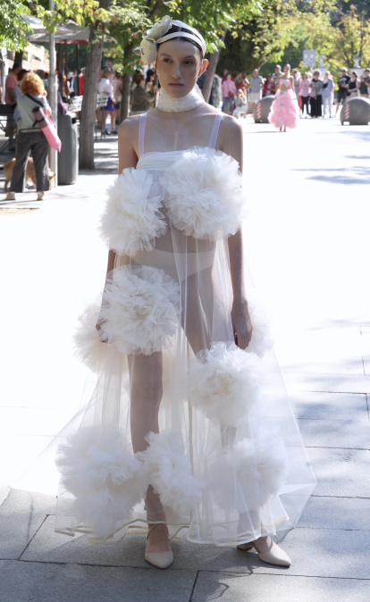 Desfile de la colección de novia 'El Sentir' de la diseñadora Leonesa María Lafuente en la semana de la moda de Madrid