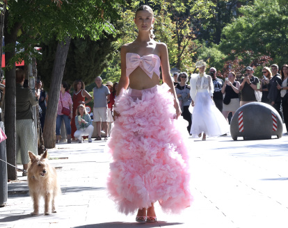 Desfile de la colección de novia 'El Sentir' de la diseñadora Leonesa María Lafuente en la semana de la moda de Madrid