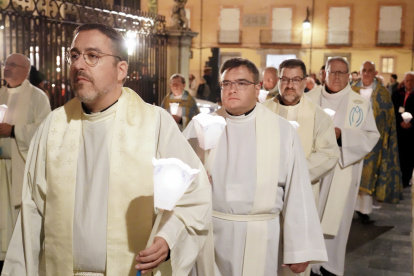 Celebración de la Procesión de las antorchas con motivo del 52 Congreso Nacional de Hospitalidad de España que acoge la Diócesis de León