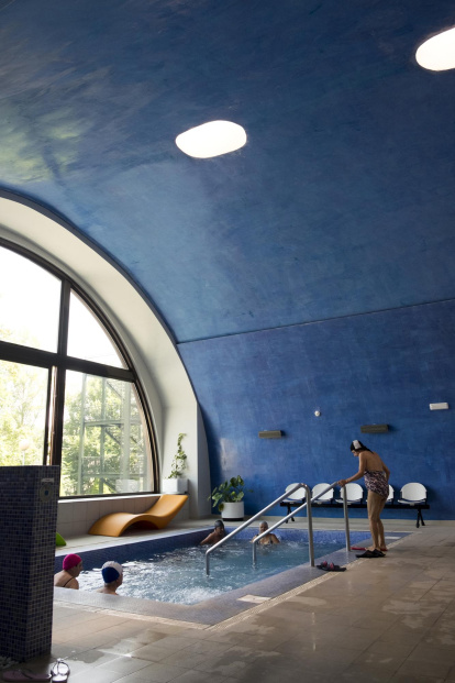 Instalaciones del Balneario de Ledesma en Salamanca.