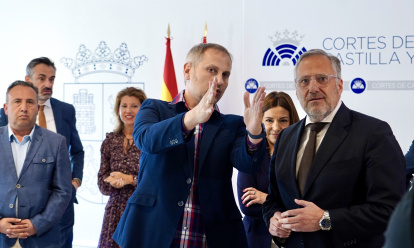 Un momento de la exposición de las Cortes de Castilla y León sobre José Jiménez Lozano.