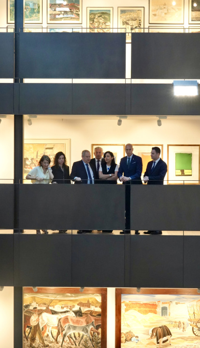 El ministro de Industria y Turismo, Jordi Hereu, visita el Parador de León.