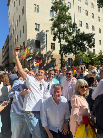 Manifestación del PP en Madrid en contra del Gobierno de Pedro Sánchez
