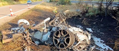 El Lamborghini Huracán convertido en un amasijo de hierros tras el brutal accidente en el que fallecían Diogo Jota y su hermano André Silva