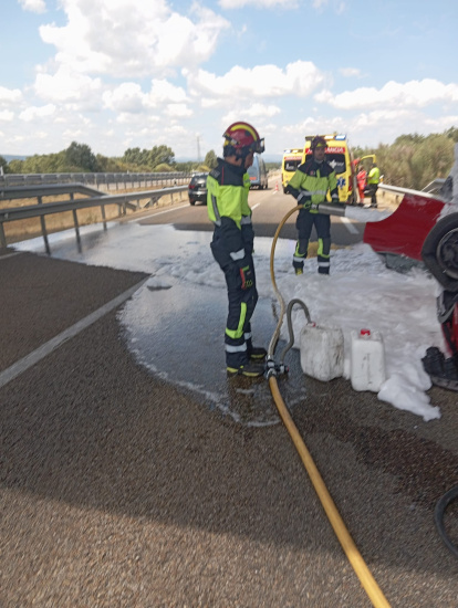 Imagen del accidente en Zamora