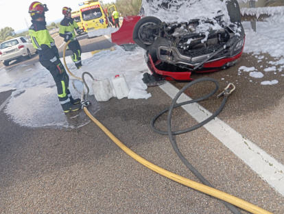 Imagen del accidente en Zamora