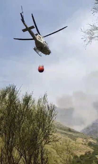 Incendio en la Sierra de Béjar cerca de Candelario