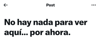 Mensaje que aparece al intentar acceder al vídeo en la cuenta del PSOECyL tras haberlo borrado.
