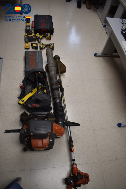 Herramientas de trabajo intervenidas en Ávila