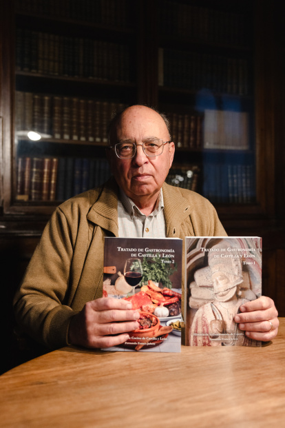 Fernando Franco Jubete, autor de los dos tomos sobre Gastronomía de Castilla y León