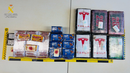 Drogas incautadas en el vehículo