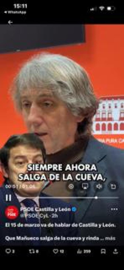 Captura de vídeo presentada como prueba en la denuncia del PP contra Carlos Martínez.