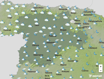 La AEMET mantiene el calor en Castilla y León para el domingo, aunque no descarta tormentas puntuales en el extremo oriental.