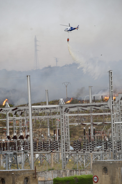 Incendio en Villalcampo (Zamora).